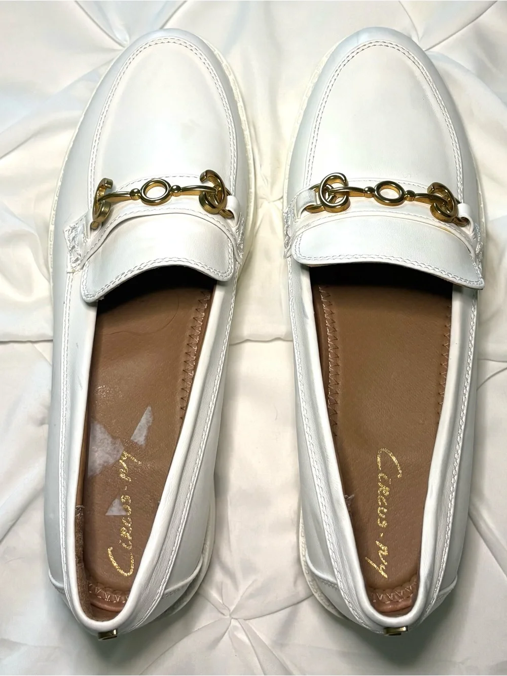 Circus NY By Sam Edelman White Platform Deanna Loafers, Women’s Size 10